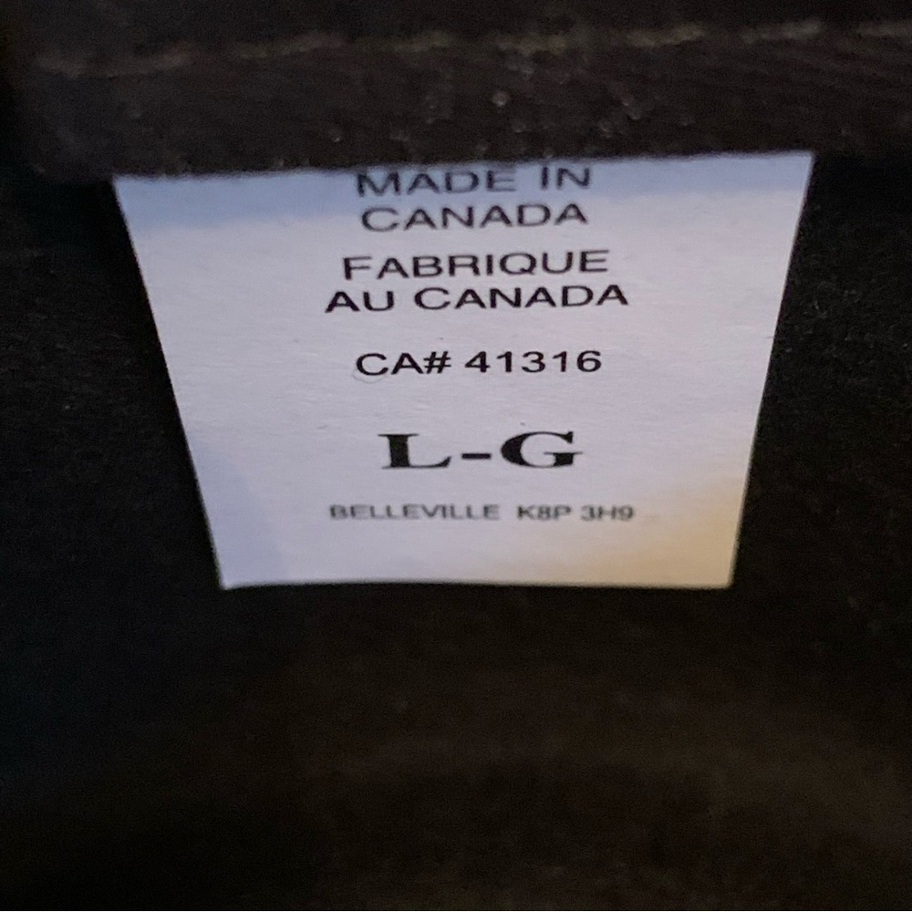 Vintage Lanning Cowboy Hat Western Black Rodeo Derby Made in Canada Size Large - Picture 8 of 10